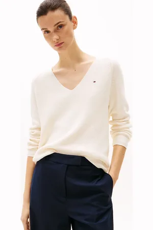 Tommy Hilfiger Cable Knit V-Neck Jumper