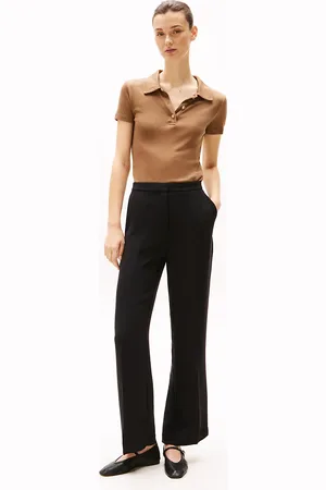 Tommy Hilfiger Crepe Relaxed Straight Leg Trousers