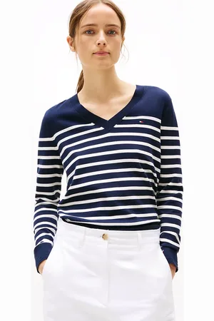 Tommy Hilfiger Fine Knit Jersey V-Neck Jumper