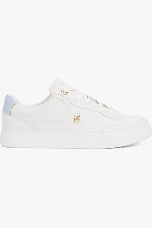 Tommy Hilfiger Leather TH Monogram Court Trainers