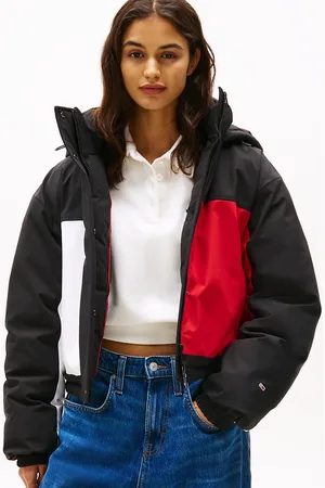 Tommy Hilfiger Back Logo Colour-Blocked Puffer Jacket
