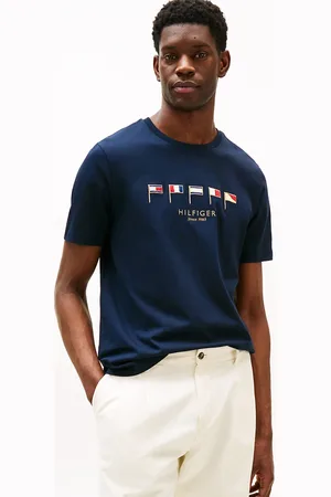 Tommy Hilfiger Multi-Flag Embroidery Crew Neck T-Shirt