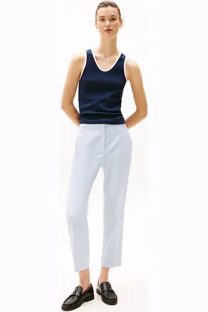 Tommy Hilfiger Slim Straight Leg Ankle Trousers