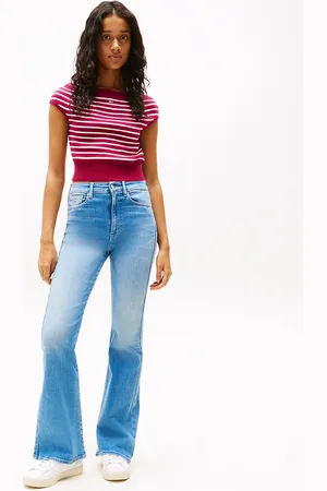 Tommy Hilfiger Sylvia Faded High Rise Flared Jeans