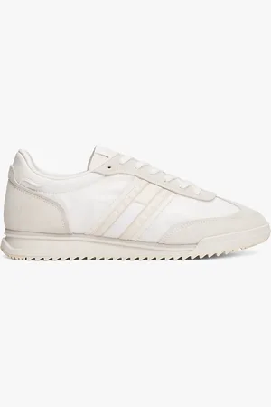 Tommy Hilfiger Retro Leather Mixed Texture Cleat Trainers