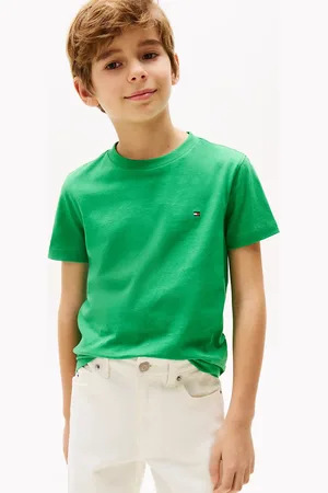 Tommy Hilfiger Flag Embroidery Crew Neck T-Shirt