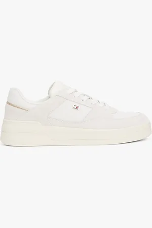 Tommy Hilfiger Mixed Texture Basketball Trainers