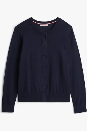 Tommy Hilfiger Adaptive Jersey Crew Neck Cardigan
