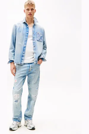 Tommy Hilfiger Otis Distressed Straight Leg Jeans