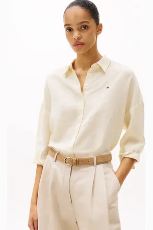 Tommy Hilfiger Relaxed Fit Pure Linen Blouse