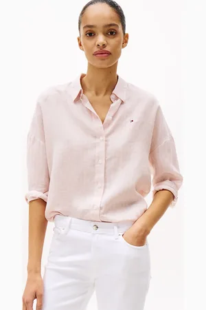 Tommy Hilfiger Relaxed Fit Pure Linen Blouse