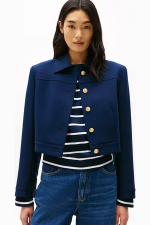 Tommy Hilfiger Gold-Tone Button Slim Jacket