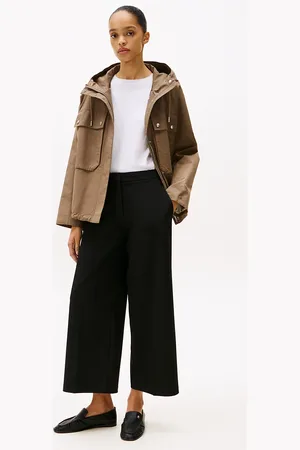 Tommy Hilfiger Anti-Wrinkle Wide Leg Cropped Trousers