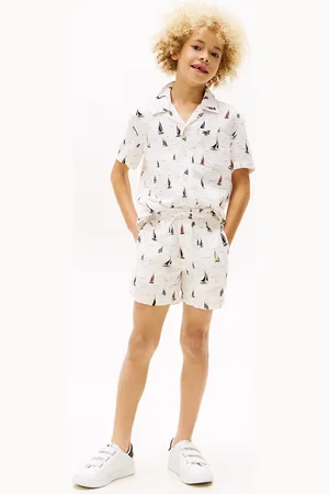 Tommy Hilfiger Print Woven Linen Blend Shorts