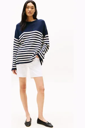 Tommy Hilfiger White Mid Rise Denim Shorts