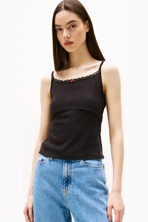 Tommy Hilfiger Pointelle Slim Spaghetti Strap Top