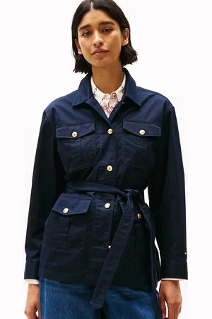 Tommy Hilfiger Gold-Tone Button Utility Jacket