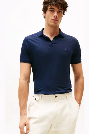Tommy Hilfiger Regular Fit Linen Polo Shirt