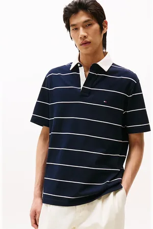 Tommy Hilfiger Classic Fit Stripe Jersey Polo Shirt