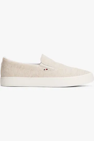 Tommy Hilfiger Linen Chambray Slip-On Canvas Trainers