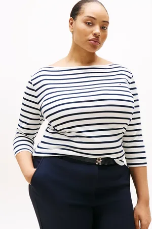 Tommy Hilfiger Curve Boat Neck Slim T-Shirt