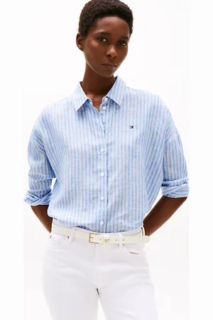 Tommy Hilfiger Relaxed Fit Pure Linen Blouse