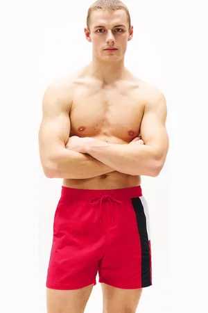 Tommy Hilfiger Hilfiger Flag Slim Mid Length Swim Shorts