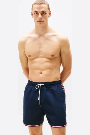 Tommy Hilfiger Global Stripe Mid Length Swim Trunks