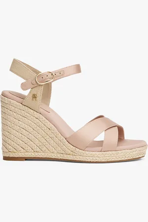 Tommy Hilfiger Satin Strap Espadrille Wedge Sandals