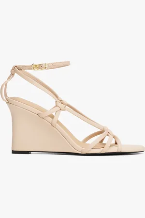 Tommy Hilfiger Leather Knot Strap Wedge Sandals