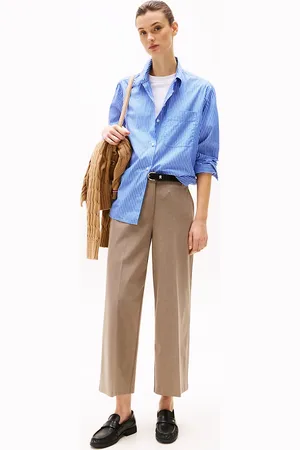 Tommy Hilfiger Anti-Wrinkle Wide Leg Cropped Trousers