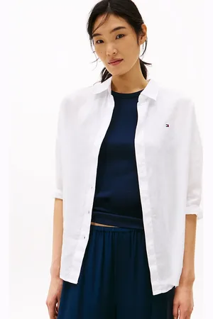 Tommy Hilfiger Relaxed Fit Pure Linen Blouse