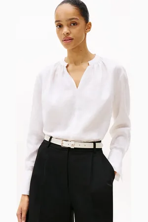 Tommy Hilfiger Relaxed Fit Linen Blouse