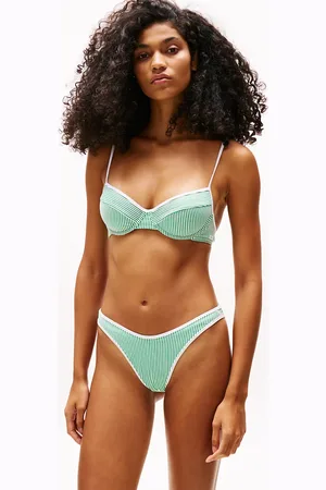 Tommy Hilfiger Ribbed Texture Demi Cup Bikini Top