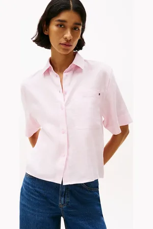Tommy Hilfiger Relaxed Fit Short Sleeve Linen Shirt