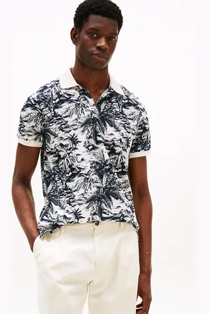 Tommy Hilfiger Regular Fit Tropical Print Polo Shirt
