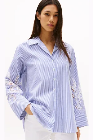 Tommy Hilfiger Relaxed Fit Broderie Anglaise Blouse
