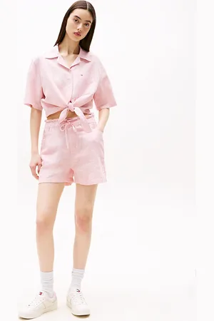 Tommy Hilfiger Paperbag Shorts With Linen