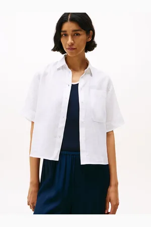Tommy Hilfiger Relaxed Fit Short Sleeve Linen Shirt
