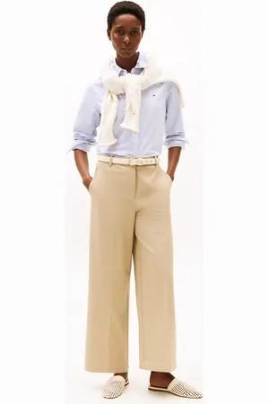 Tommy Hilfiger Anti-Wrinkle Wide Leg Cropped Trousers