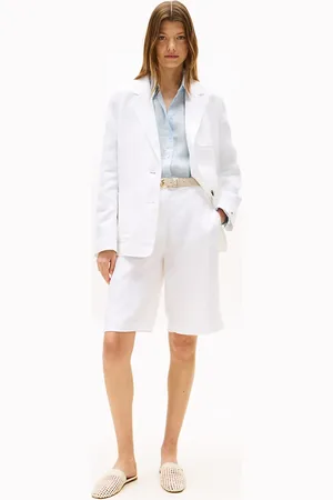Tommy Hilfiger Linen Blend Slim Tailored Shorts