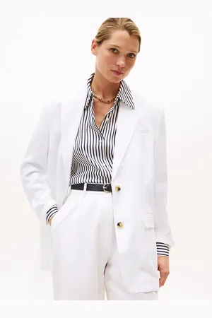 Tommy Hilfiger Relaxed Linen Blend Single Breasted Blazer