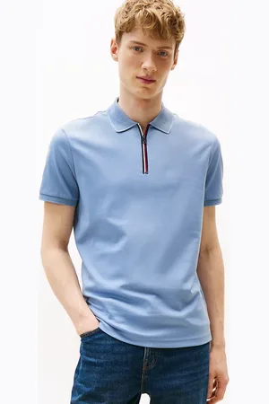 Tommy Hilfiger Regular Signature Zip Placket Polo Shirt