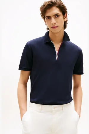 Tommy Hilfiger Regular Signature Zip Placket Polo Shirt