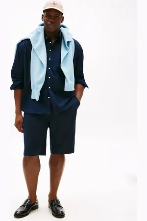 Tommy Hilfiger Plus Brooklyn Linen Blend Chino Shorts