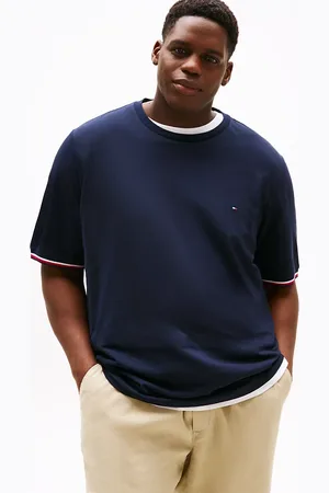 Tommy Hilfiger Plus Global Stripe Cuff T-Shirt