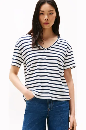 Tommy Hilfiger Relaxed Linen Blend V-Neck T-Shirt