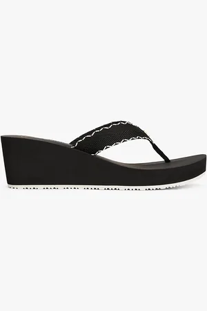 Tommy Hilfiger TH Monogram Wedge Flip-Flops