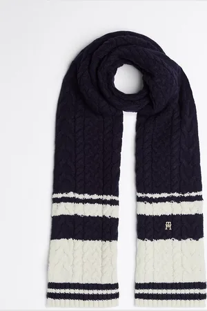 Tommy Hilfiger Cable Knit Wool Blend Scarf