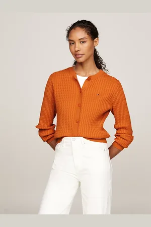 Tommy Hilfiger Cable Knit Crew Neck Cardigan